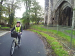 20131109_141445 Jenni cycled up hill by St Quentin's Castle Cowbridge.jpg